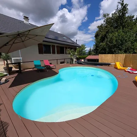 Cozy Space With Private Jacuzzi & Pool, Annecy Etercy